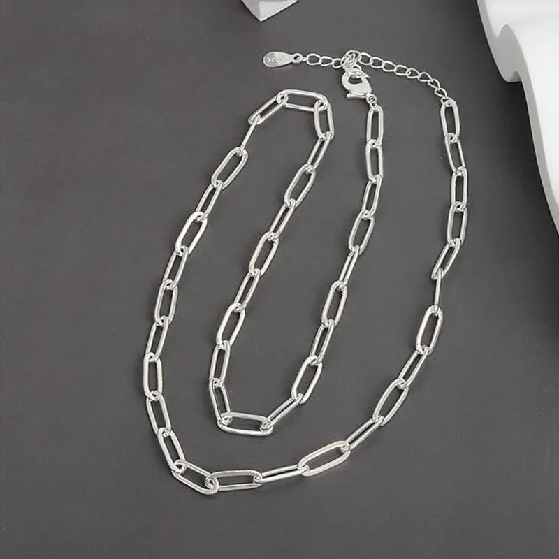 925 Sterling Silver Heart Pendant Adjustable Choker Necklace for Women