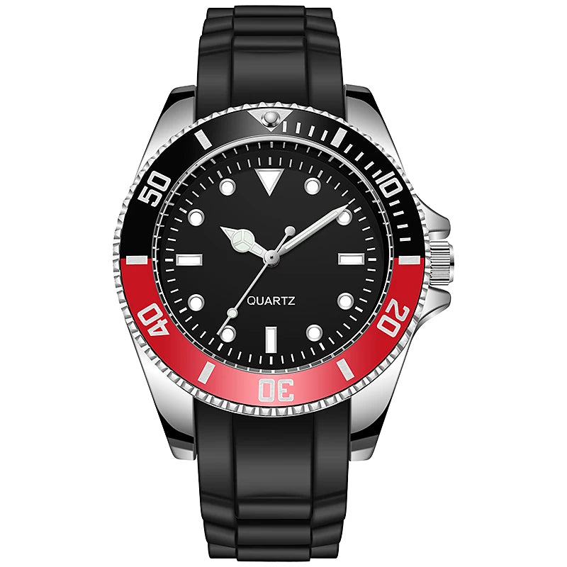 Diver-Inspired Quartz Watch with Nylon Strap