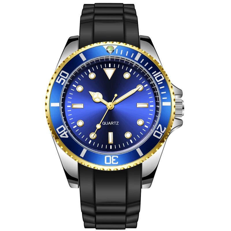 Diver-Inspired Quartz Watch with Nylon Strap