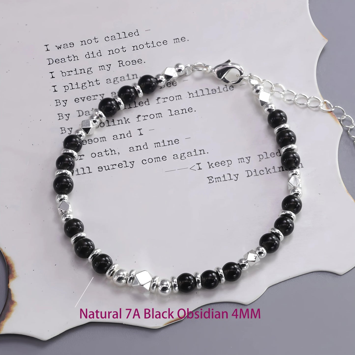 925 Sterling Silver Butterfly Bead String Bracelet for Women