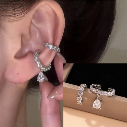 925 Sterling Silver Bow Knot Ear Clip for Women — No Piercing