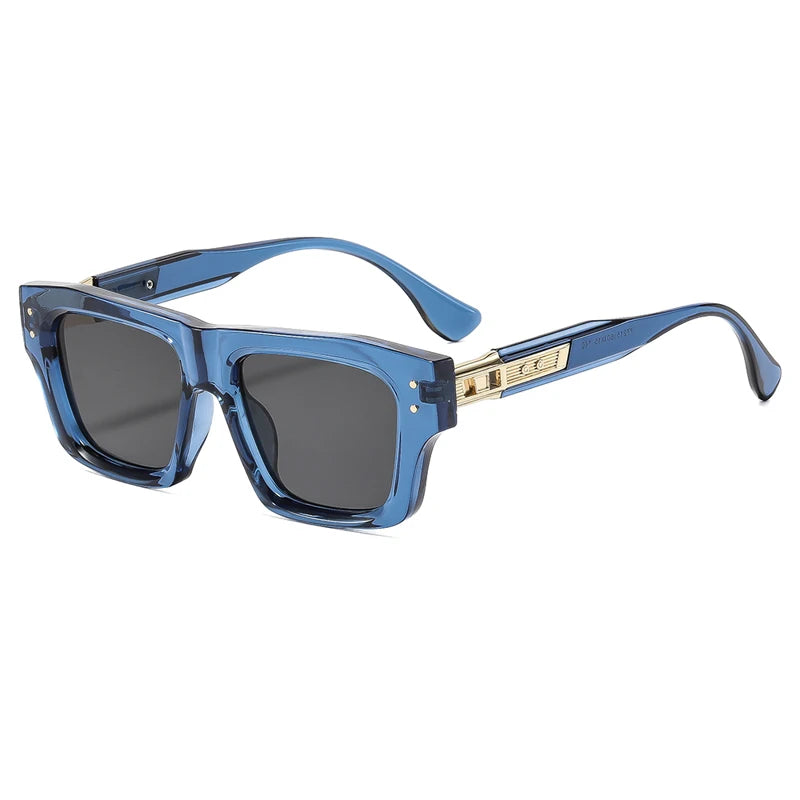 Unisex Retro Square Travel-Style Sunglasses