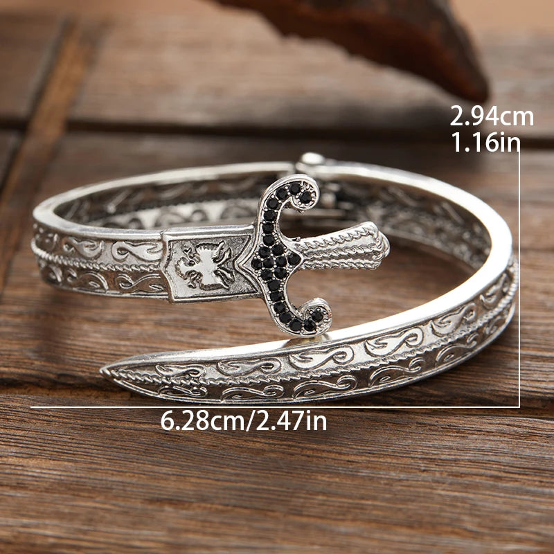 Vintage Silver-Plated Open Cuff Bracelet