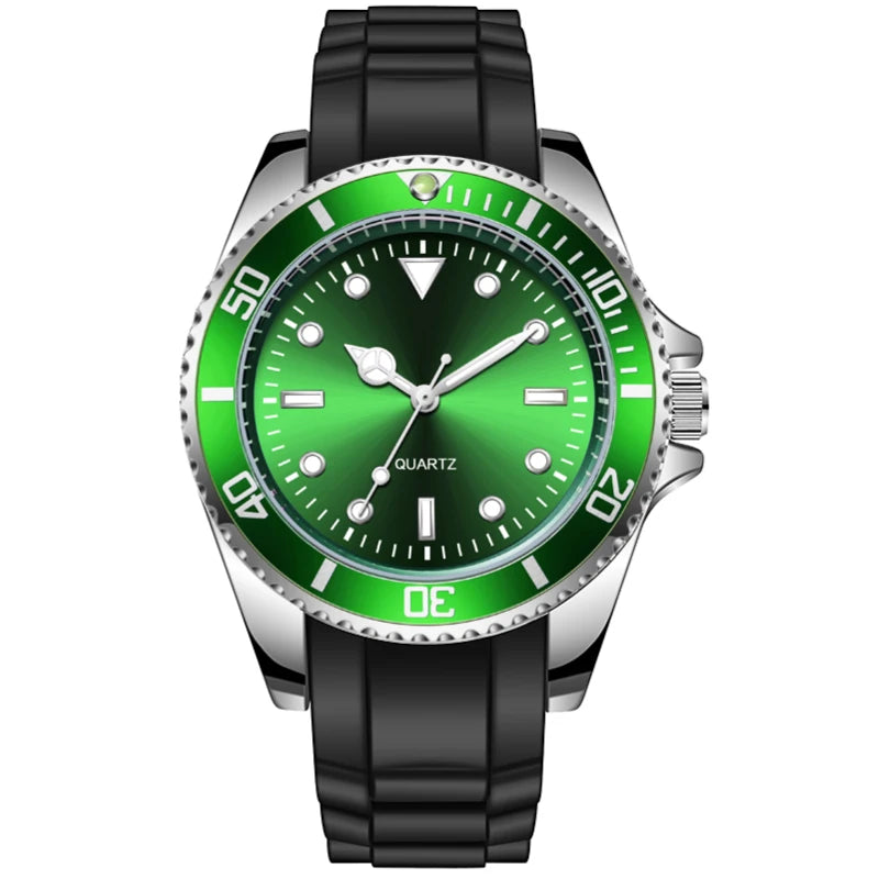 Diver-Inspired Quartz Watch with Nylon Strap