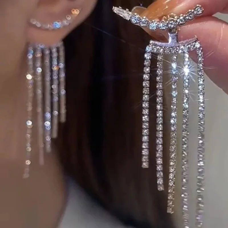 Y2K Irregular Liquid Clip Earrings for Women