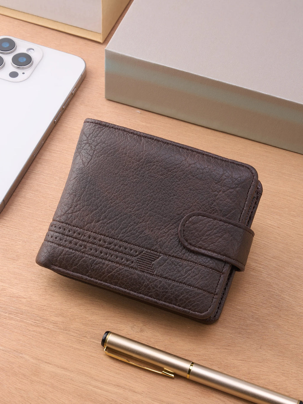 Men's PU Leather Slim Multi-Card Wallet | Zipper Short Coin Purse