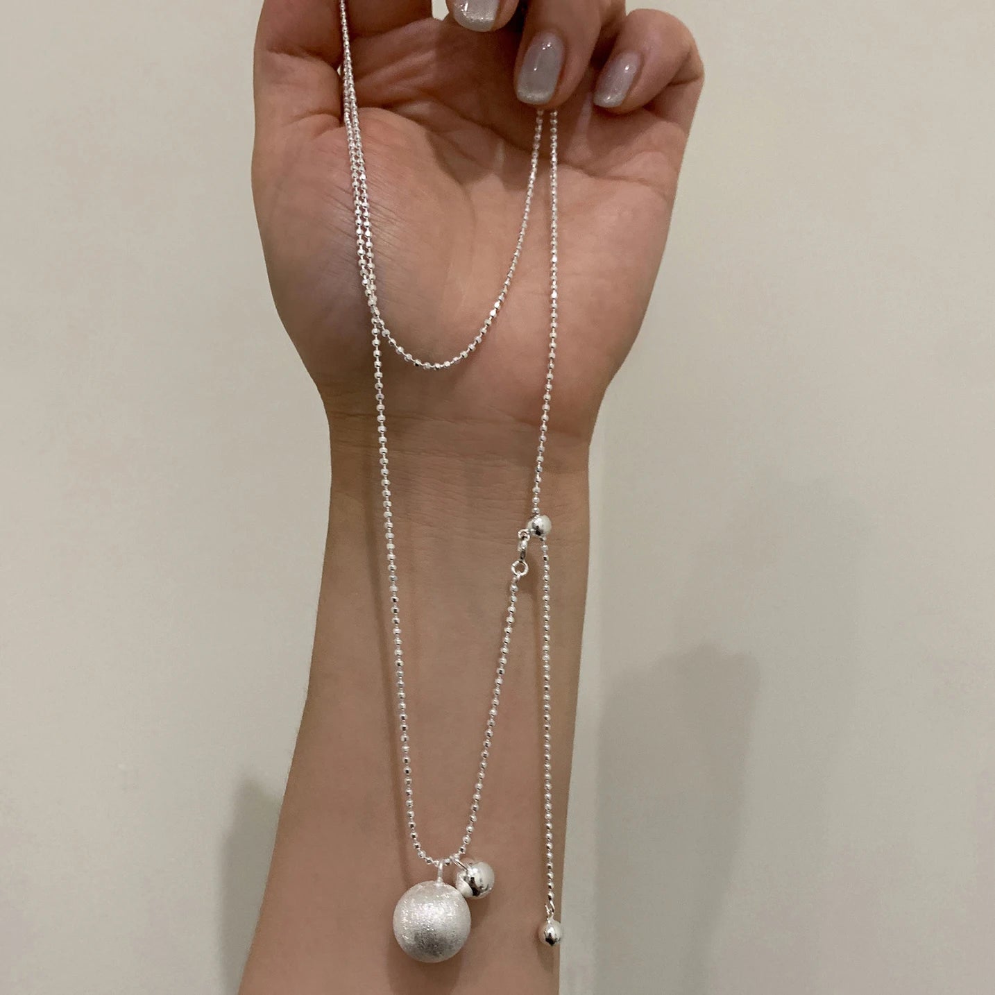 925 Sterling Silver Heart Pendant Adjustable Choker Necklace for Women