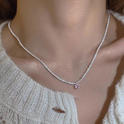 925 Sterling Silver Star Smile Dimple Pendant Necklace for Women