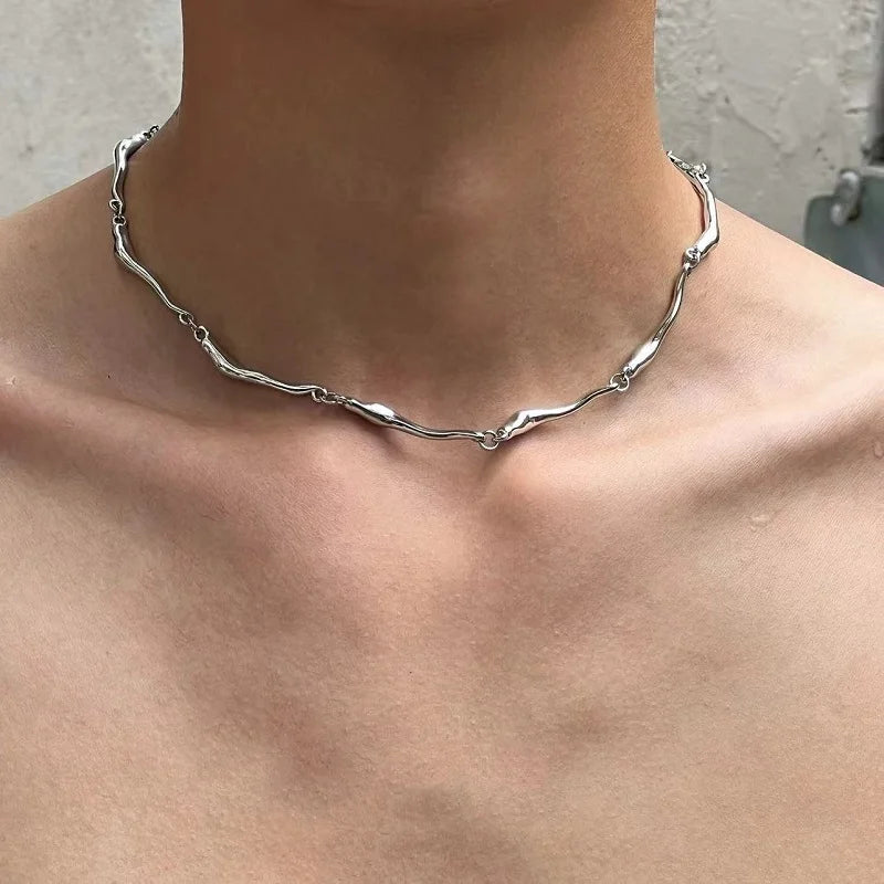 Gothic Knot Snake Chain Choker Necklace