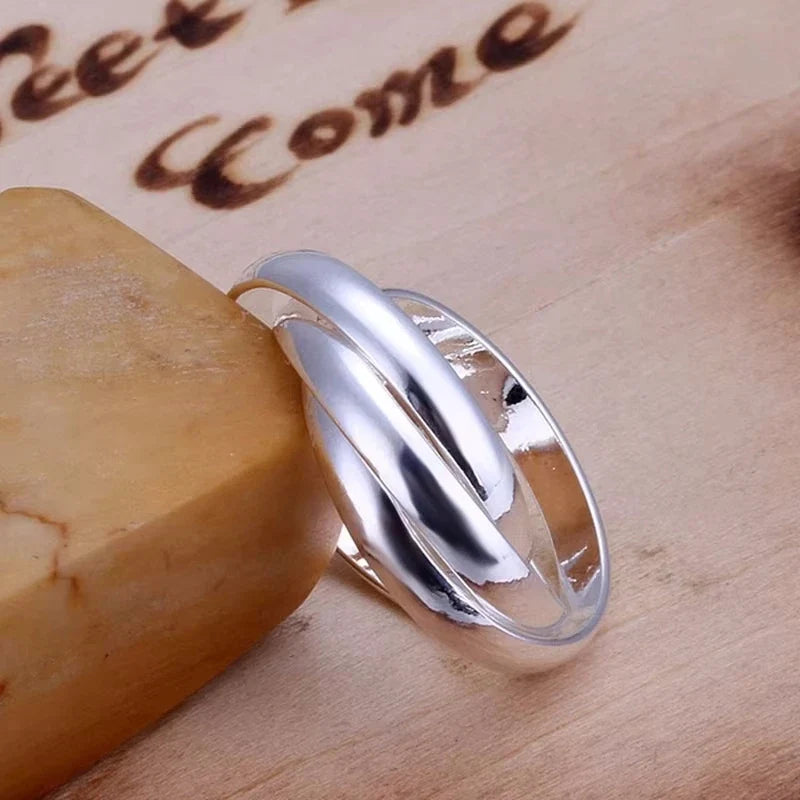 925 Sterling Silver Wedding Band Ring for Women