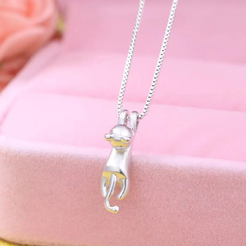 925 Sterling Silver Heart Pendant Adjustable Choker Necklace for Women