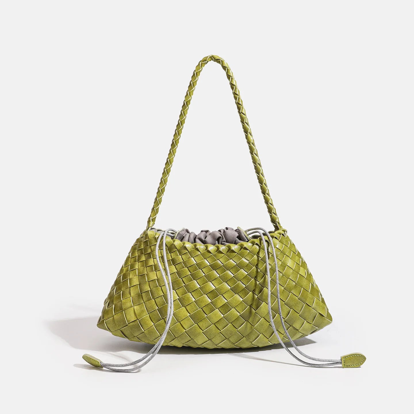 Hand-Woven PU Hobo Bag for Women