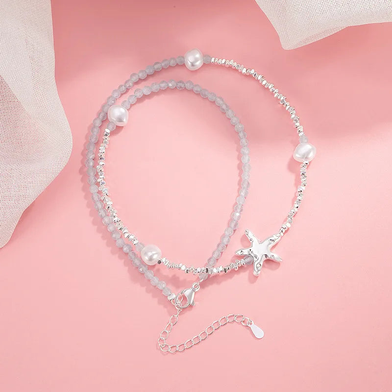 925 Sterling Silver Star Smile Dimple Pendant Necklace for Women