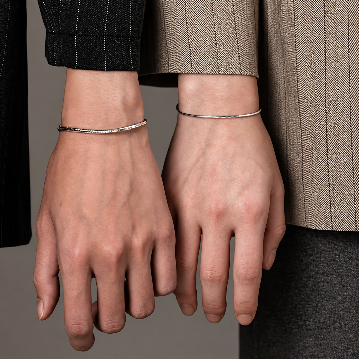 Snake Chain Couple Bracelet Set 2 | Daily & Party Wear