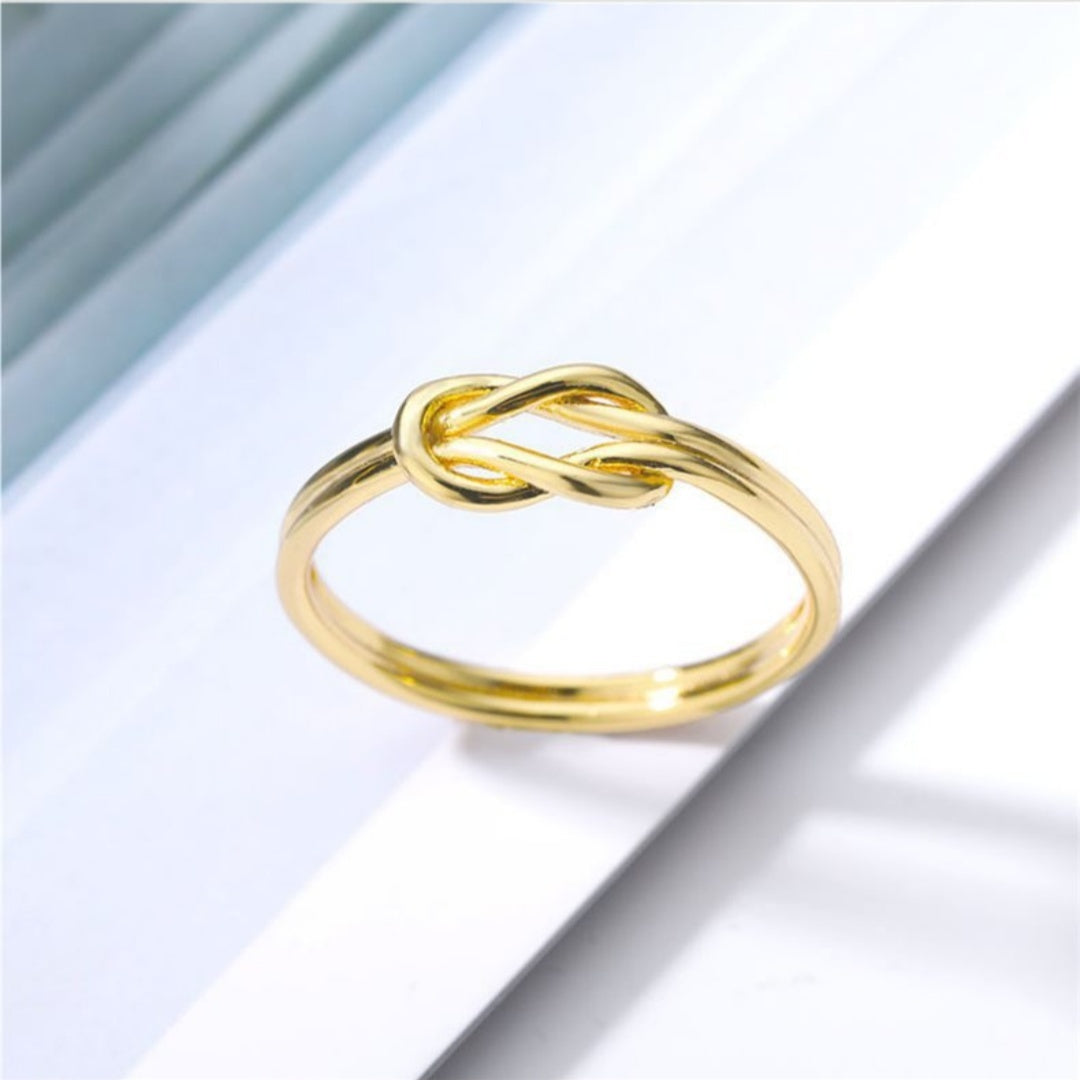 Zircon Cross Wrap Ring | Stainless Steel Women's Gold Silver