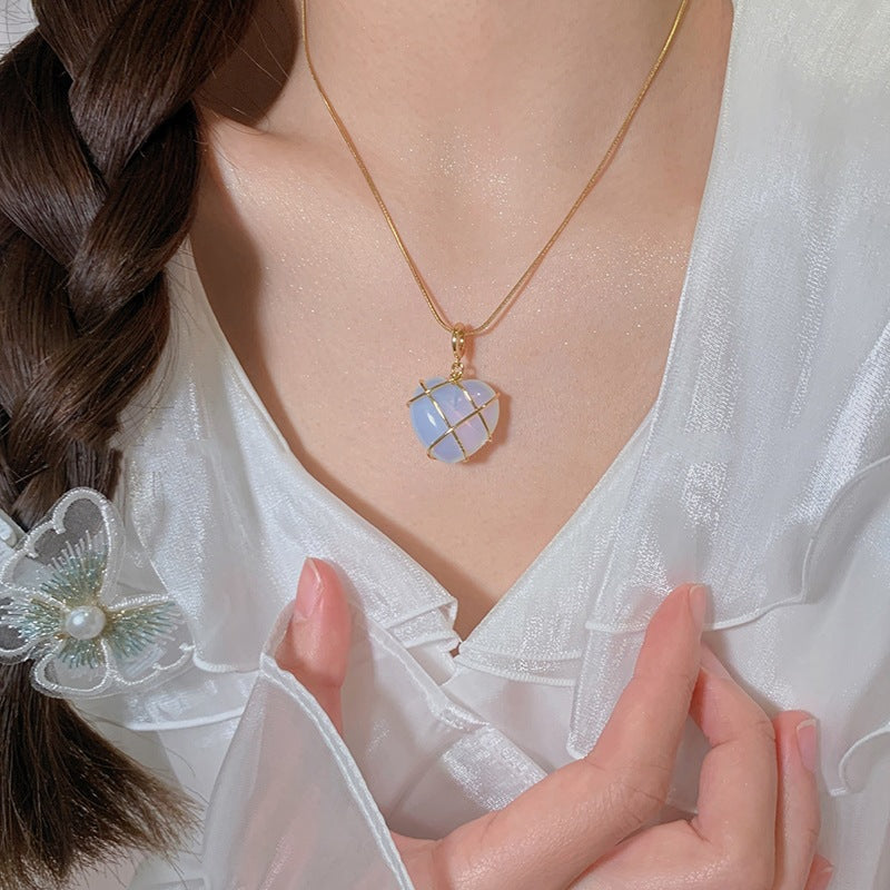 Moonstone Pendant Necklace for Girls and Women
