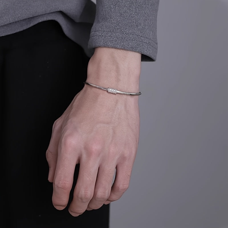 Men's Hip-Hop Snake Bone Chain Bracelet | Daily & Gift Wear