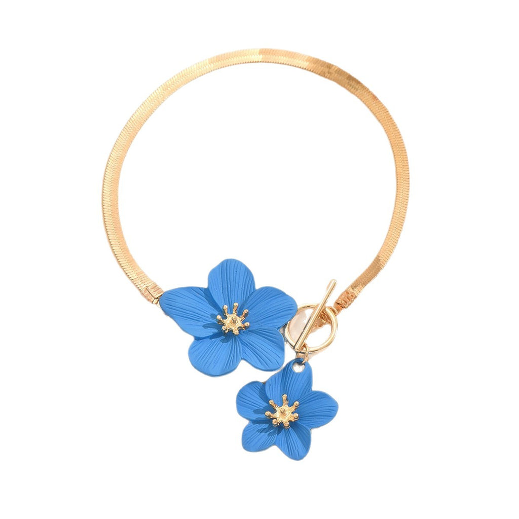 Flower Anklet OT Buckle | Iron Elegant Multi-Colour
