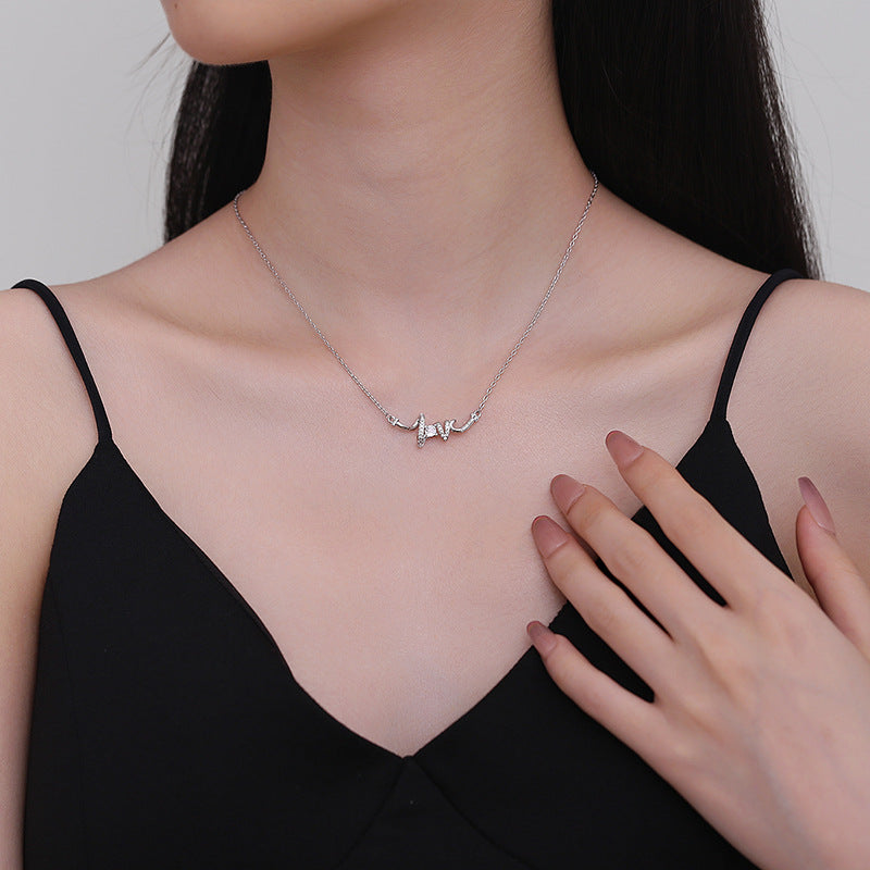 LOVE Letter Pendant Necklace for Women | Gold and Silver