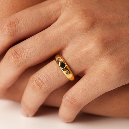 Retro Eight-Point Star Ring | Stainless Steel Women's Sizes 6–8