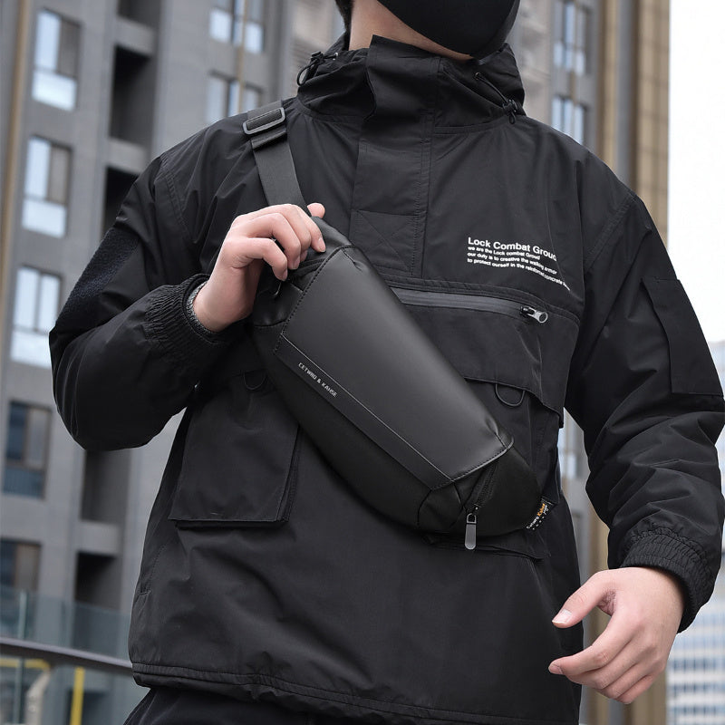 Men's Nylon Crossbody & Chest Bag for Cycling & Sports