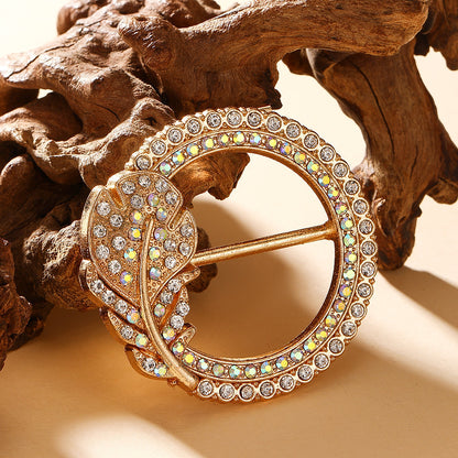 Butterfly Waist Clip Brooch | Alloy Diamond Korean Unisex