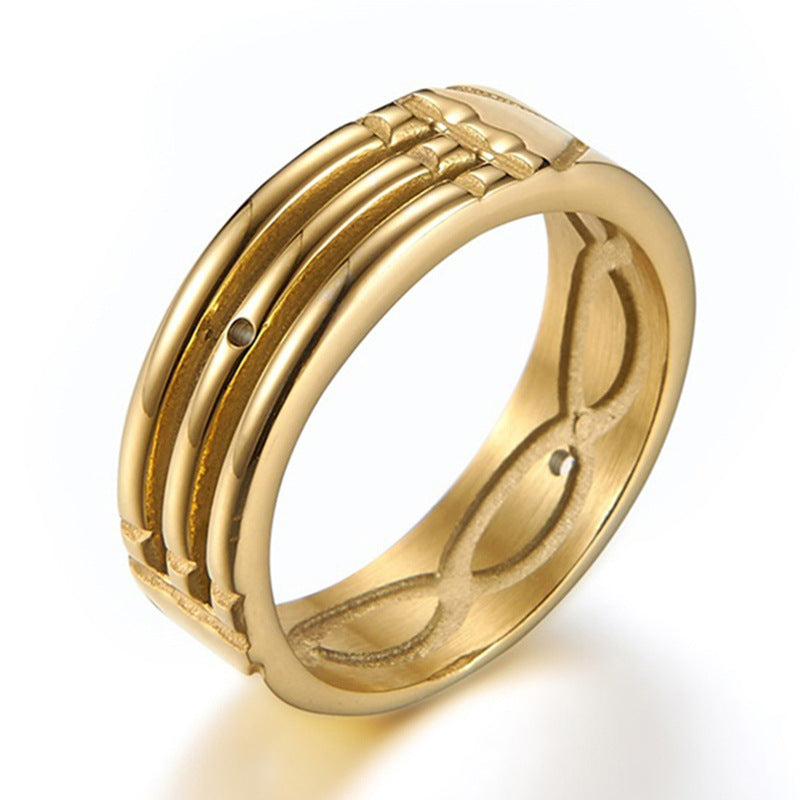 Festive Silver and Gold Ring | Alloy Unisex Geometric Sizes 6–12