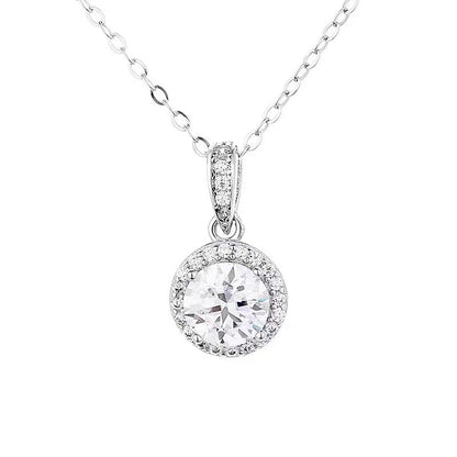 Silver Geometric Cross Chain Necklace | Electroplated