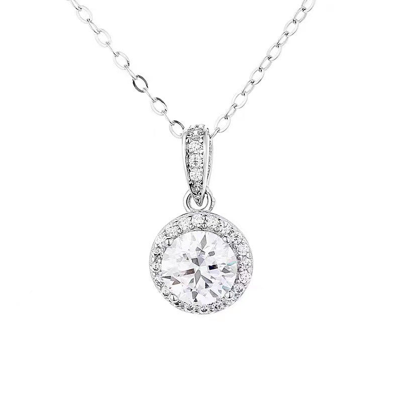 Silver Geometric Cross Chain Necklace | Electroplated