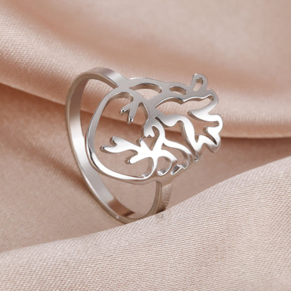 Hollow Brain-Shaped Titanium Steel Ring | Unisex Statement Piece