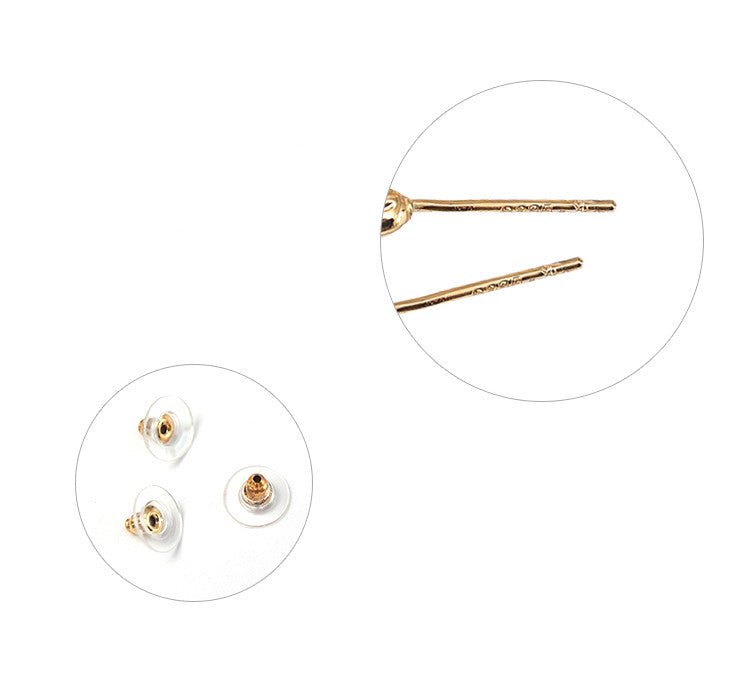 Geometric Irregular Gold Earrings | Alloy High Atmosphere 3.7cm
