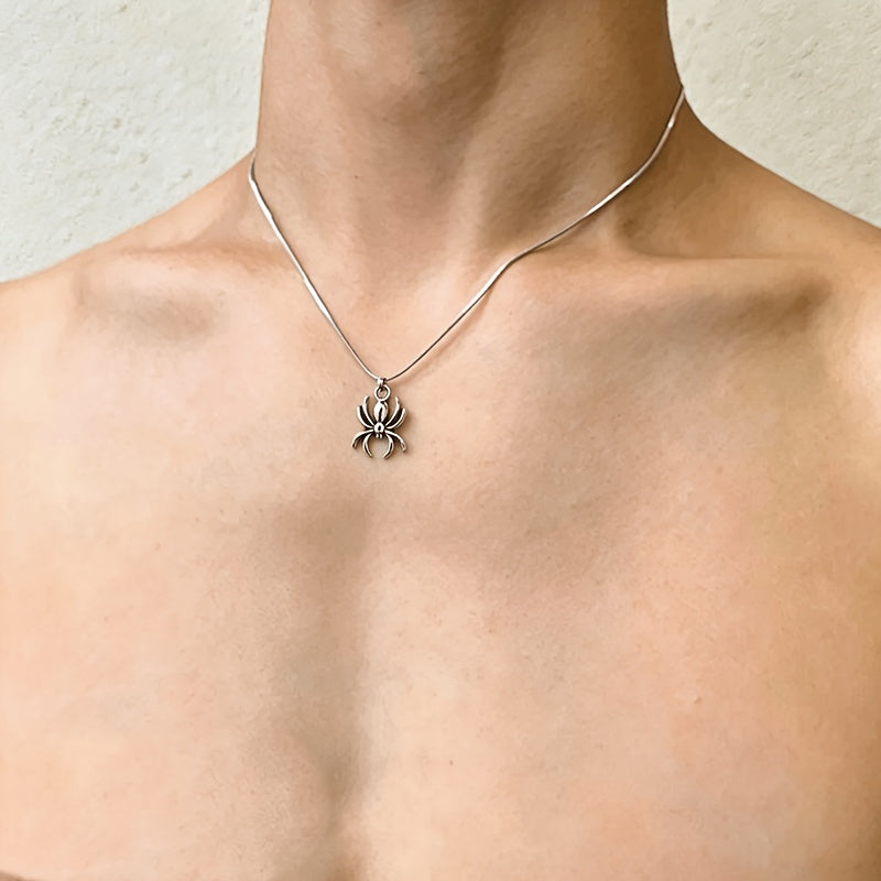 Spider Punk Hip-Hop Collarbone Chain Necklace