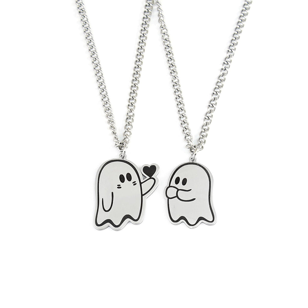 Cute Love Ghost Pendant Necklace | Halloween Style Unisex