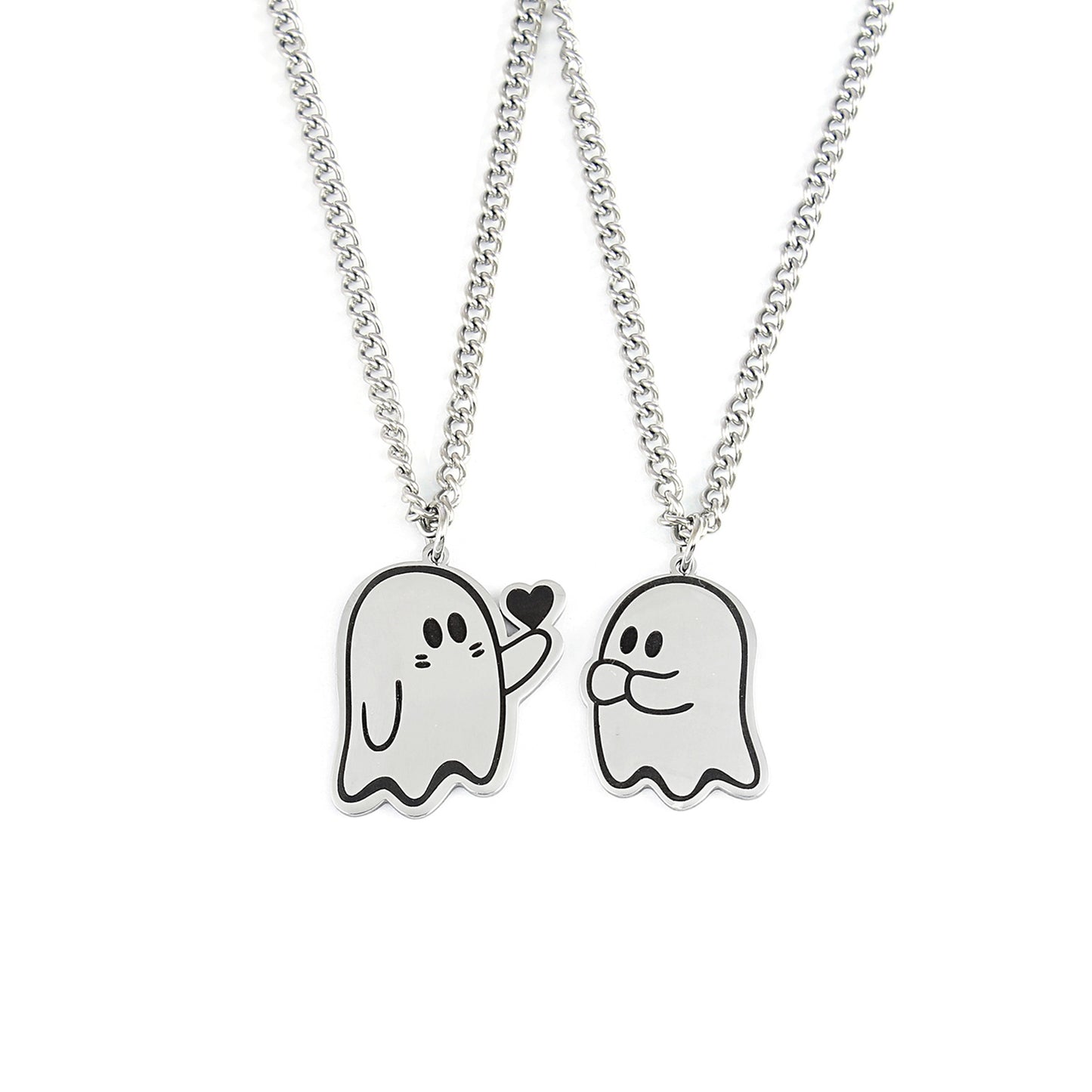 Cute Love Ghost Pendant Necklace | Halloween Style Unisex