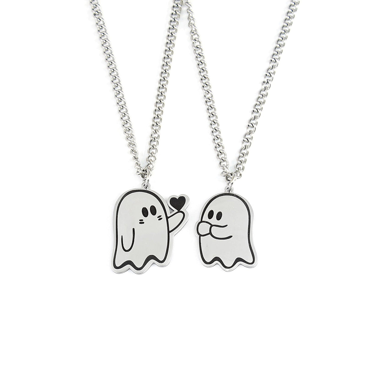 Cute Love Ghost Pendant Necklace | Halloween Style Unisex