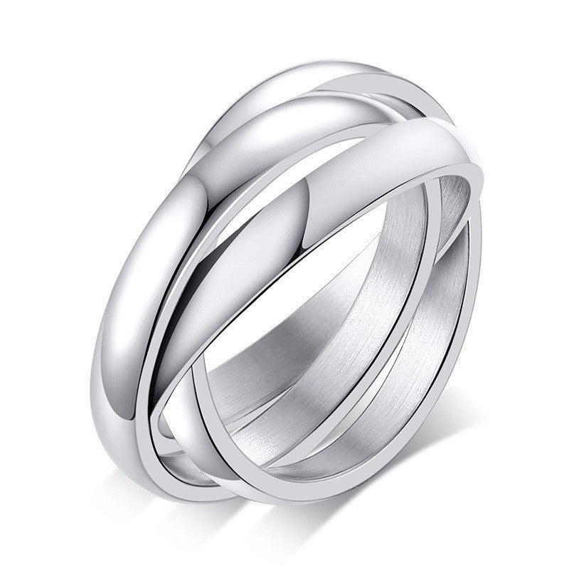 Three-in-One Winding Ring | Titanium Steel Unisex Multi-Style