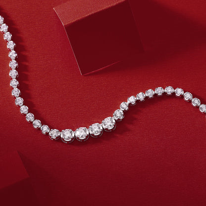 In The Name Of Light Moissanite Necklace | S925 Silver Platinum 40cm
