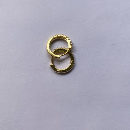 Korean Diamond Embedded Earrings | Copper Gold Silver Versatile