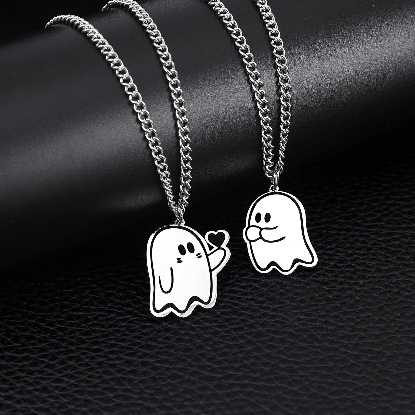 Cute Love Ghost Pendant Necklace | Halloween Style Unisex