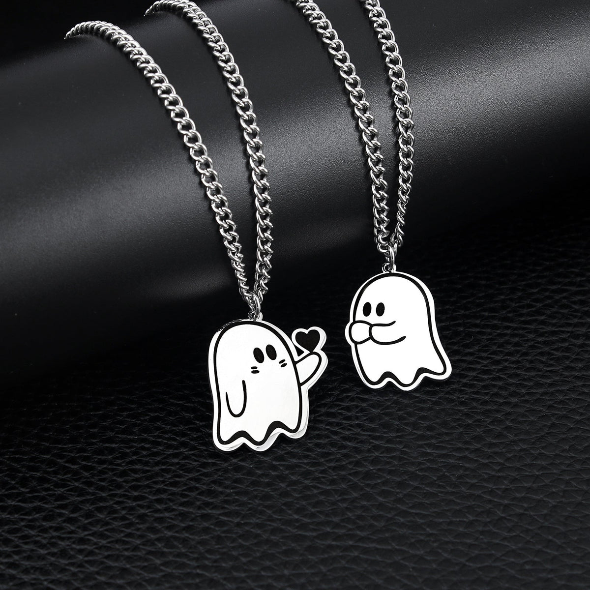 Cute Love Ghost Pendant Necklace | Halloween Style Unisex