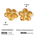 Flora Gold Petal Earrings | Stainless Steel Geometric Floral