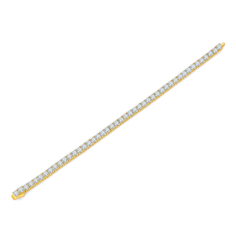 1Unique Luxury Fashion Mosan Diamond S925 Silver Bracelet Prohibit TikTok sales