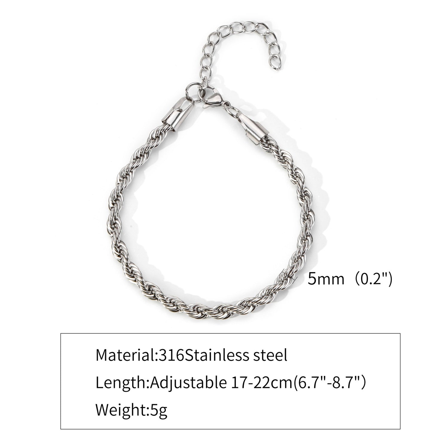 Stainless Steel 18K Cuban Chain Bracelet | Hemp Flower Design