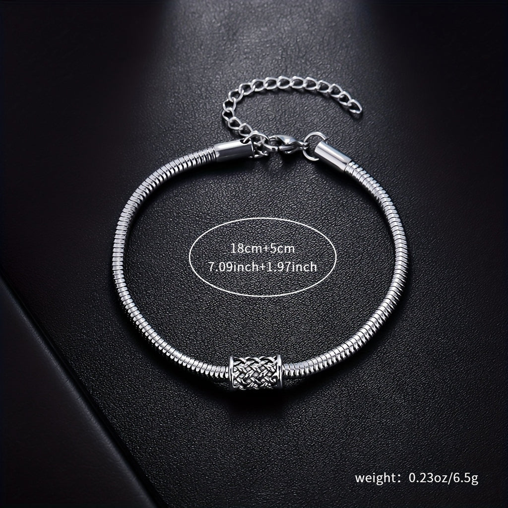 Men's Hip-Hop Snake Bone Chain Bracelet | Daily & Gift Wear
