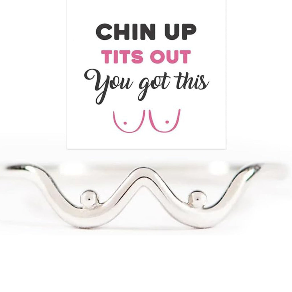 Inspirational Ring with Greeting Card | Gold Silver