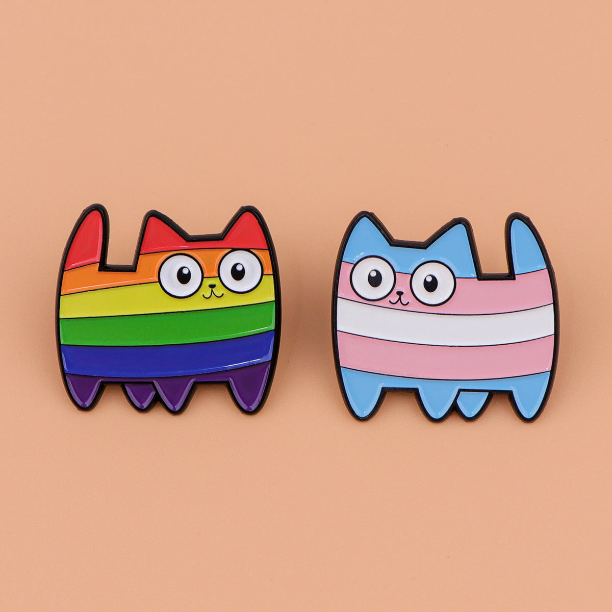 Cute Cartoon Cat Brooch | Zinc Alloy Unisex Memorial