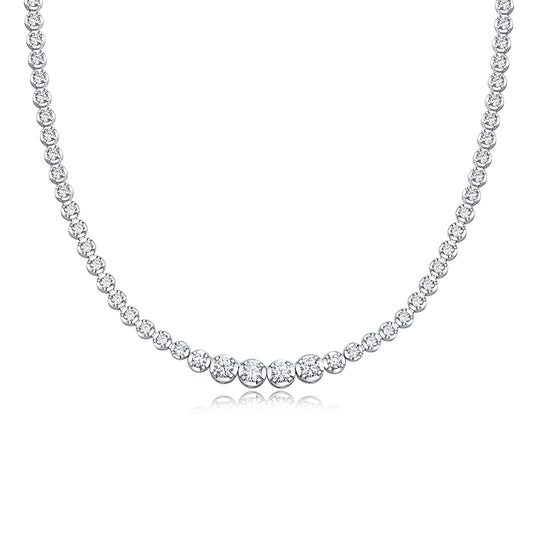 In The Name Of Light Moissanite Necklace | S925 Silver Platinum 40cm