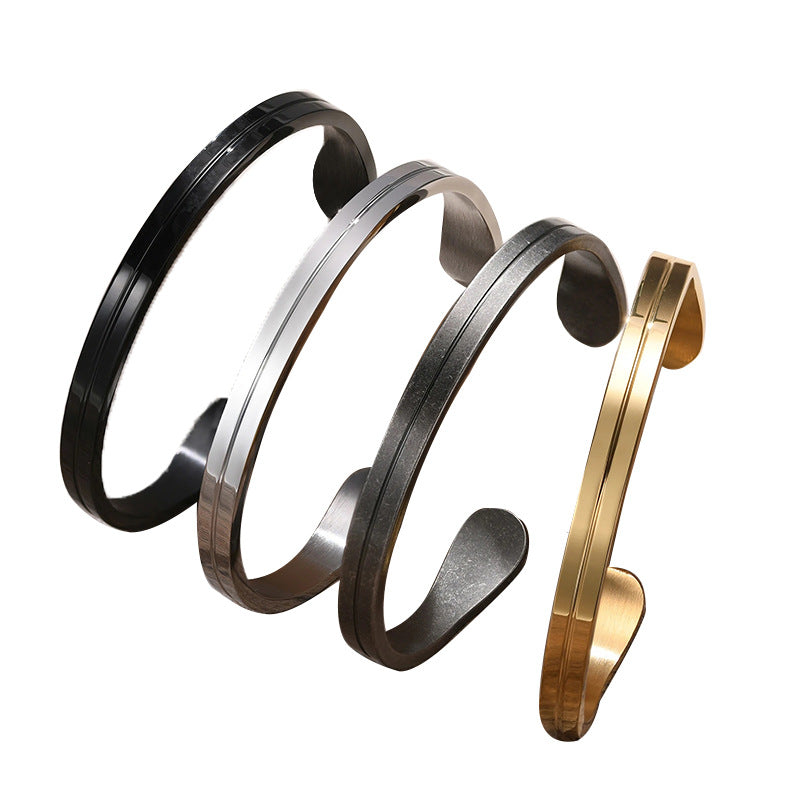 Titanium Steel Fashion Bracelet for Men and Women