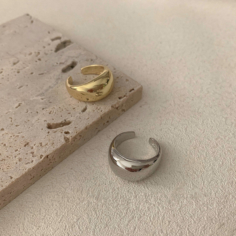Vintage Chain Tail Ring | Copper Crown Design Adjustable Unisex