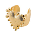 Retro Big Love Glossy Bracelet in Gold and White Gold
